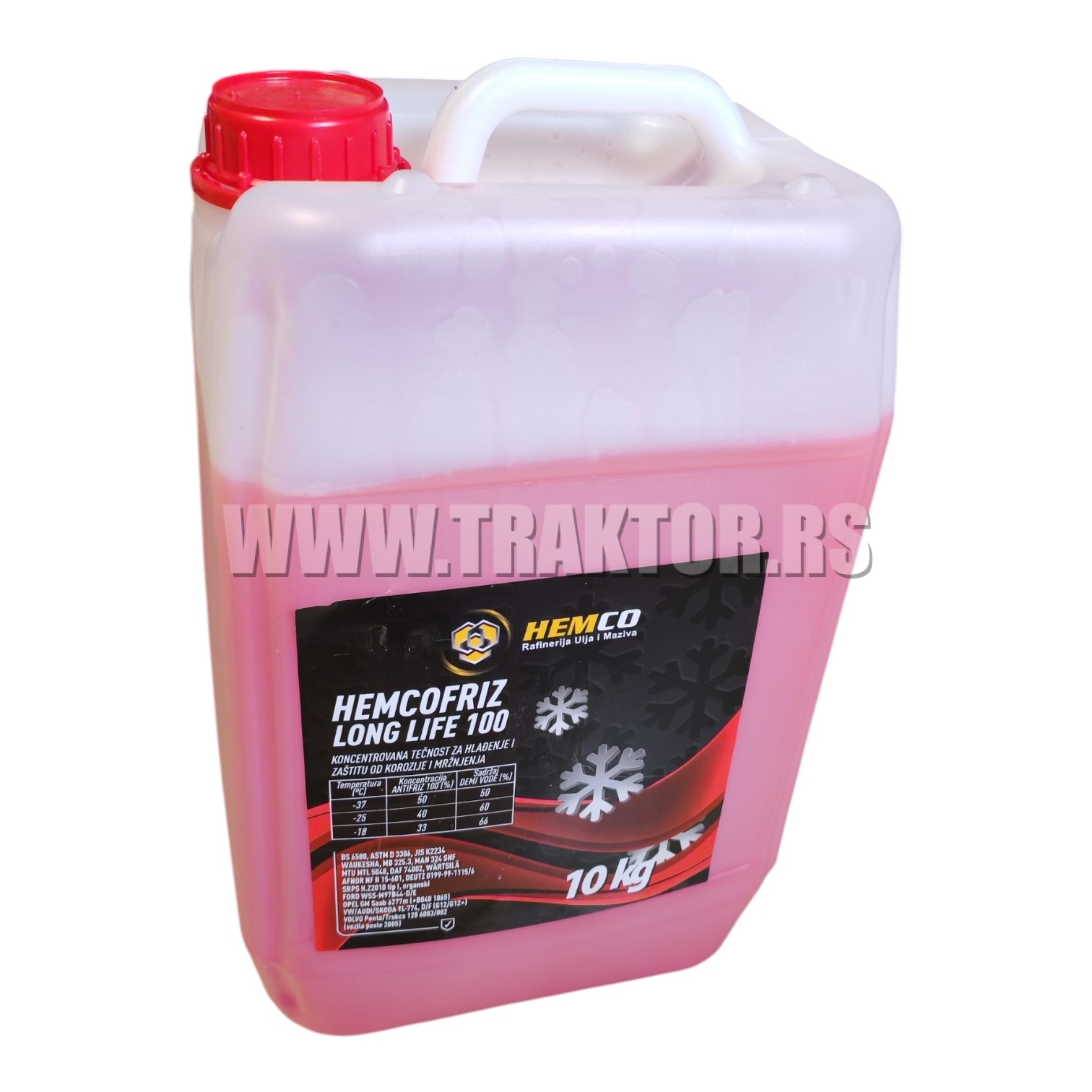 Antifriz 100% G12 Hemco 10lit